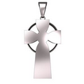 Sterling Silver Cross Pendant, 3/4" X 1.7mm Sterling Silver Cross Pendant, 3/4" X 1.7mm Sterling